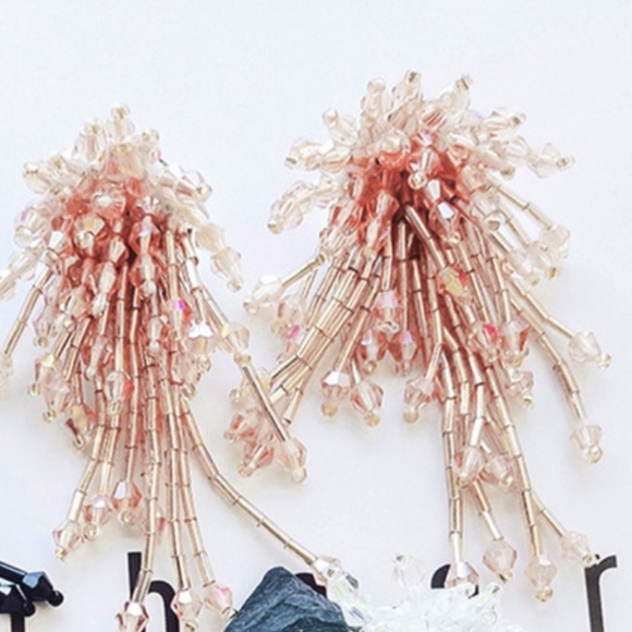 NEW crystal statement earrings - Picture 2 of 3